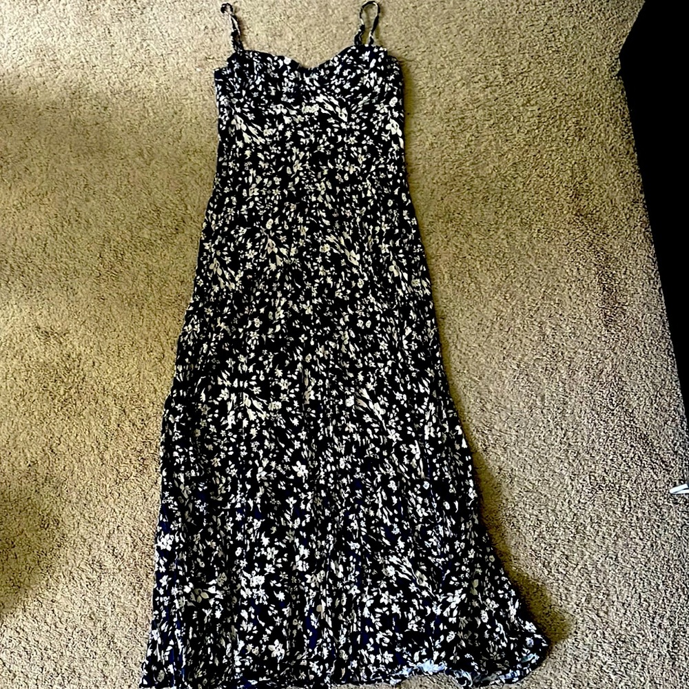 Free People Maxi dress Navy with florals